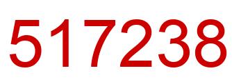 Number 517238 red image