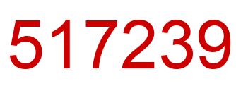 Number 517239 red image