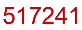 Número 517241 imagen rojo