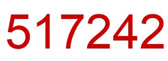 Number 517242 red image