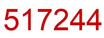 Number 517244 red image