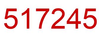 Number 517245 red image