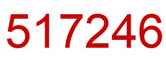 Number 517246 red image