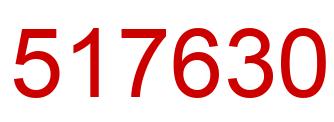 Number 517630 red image