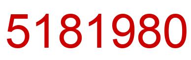 Number 5181980 red image