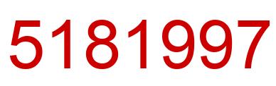 Number 5181997 red image