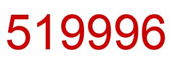 Number 519996 red image