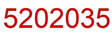 Number 5202035 red image