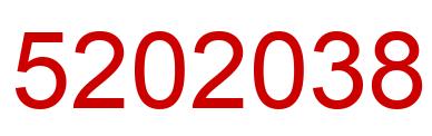 Number 5202038 red image