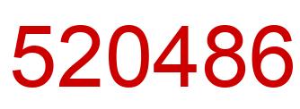 Number 520486 red image