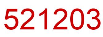 Number 521203 red image