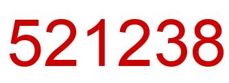 Number 521238 red image