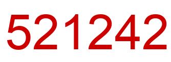 Number 521242 red image