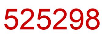 Number 525298 red image