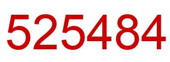 Number 525484 red image