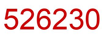 Number 526230 red image