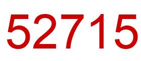 Number 52715 red image