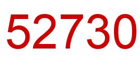 Number 52730 red image