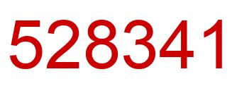 Number 528341 red image