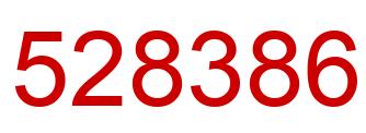 Number 528386 red image