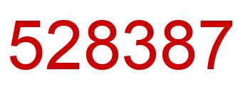 Number 528387 red image