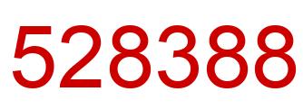 Number 528388 red image
