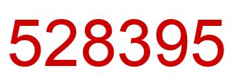 Number 528395 red image