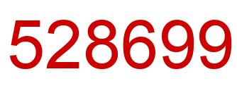 Number 528699 red image