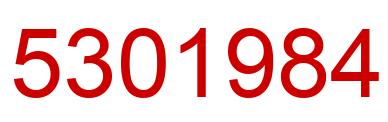 Number 5301984 red image