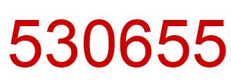 Number 530655 red image