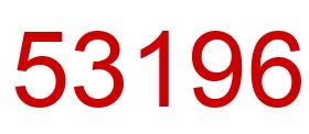 Number 53196 red image