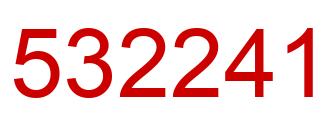 Número 532241 imagen rojo