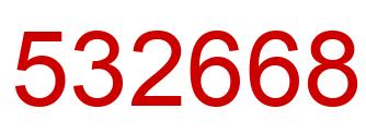 Número 532668 imagen rojo