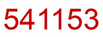 Number 541153 red image