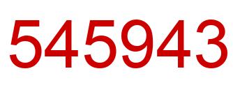 Number 545943 red image