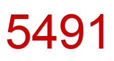 Number 5491 red image