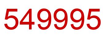 Number 549995 red image