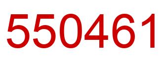 Número 550461 imagen rojo
