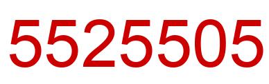 Number 5525505 red image