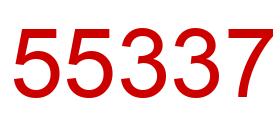 Number 55337 red image