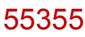 Number 55355 red image