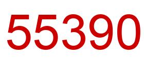 Number 55390 red image