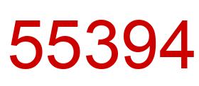 Number 55394 red image