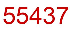 Number 55437 red image