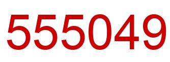 Number 555049 red image