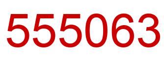 Number 555063 red image