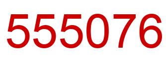 Number 555076 red image