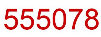 Number 555078 red image