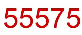 Number 55575 red image
