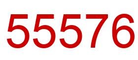 Number 55576 red image